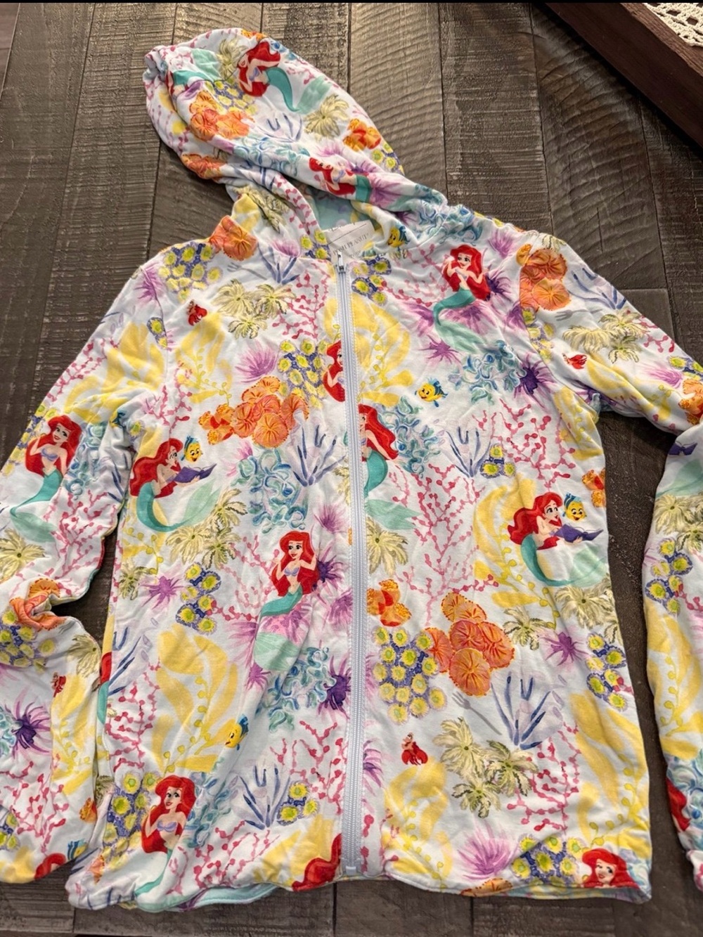 Posh Peanut Disney Ariel Little Mermaid Reversible Jacket 7/8